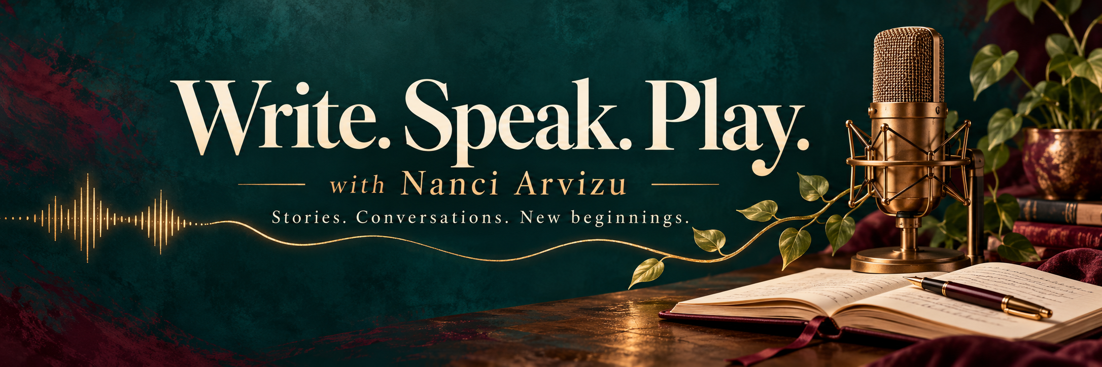 Write. Speak. Play. with Nanci Arvizu — Stories. Conversations. New beginnings.